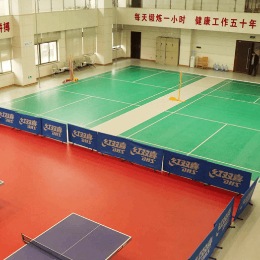 4.5mm Wooden PVC Sports Flooring for Basketball Tennis Badminton Pingpong Volleyball Sports Hall